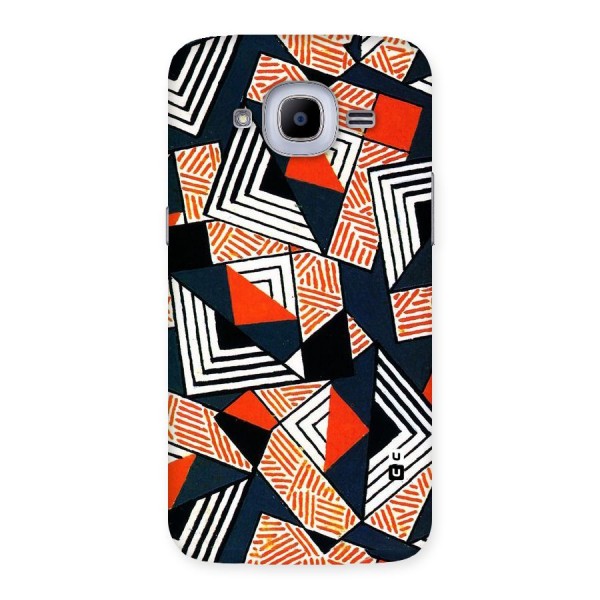 Colored Cuts Pattern Back Case for Samsung Galaxy J2 2016